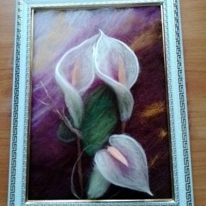 Картина от вълна "Калии"