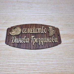 Персонализирани табели по поръчка Табела с ваш текст за врата персонал