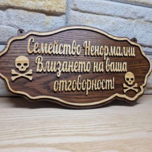 Индивидуални по поръчка с надпис ваш текст за врата персонализирани