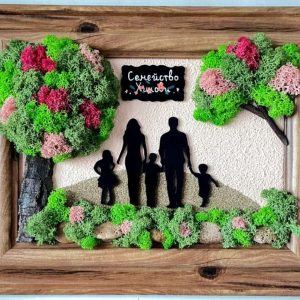 Подарък за семейство със скандинавски мъх