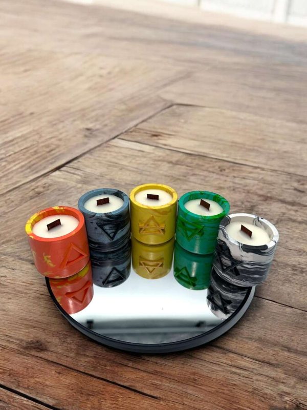Сет от ароматни свещи „The five elements mini“ с включени пълнители