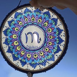 Копринена Мандала, Зодия, Подарък за Рожден ден - по поръчка Копринена Мандала, Зодия, Подарък за Рожден ден - по поръчка