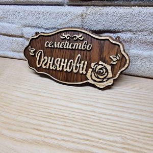 💥Персонални табелки с ваш текст за врата по поръчка подарък