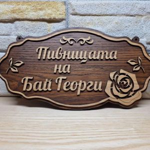 Индивидуални табели по поръчка с надпис ваш текст за врата