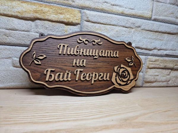 Индивидуални табели по поръчка с надпис ваш текст за врата