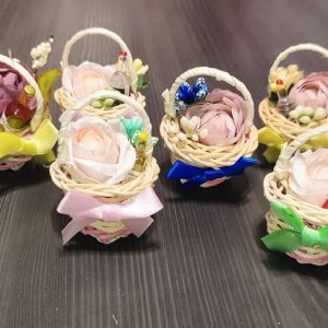 Мини цветни кошнички