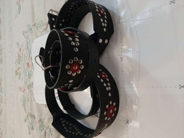 Народен фолклорен кожен колан за танци
