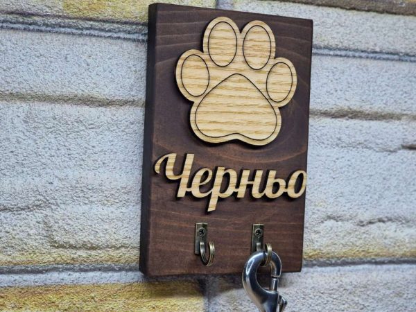 Персонализиран 3D държач за каишка повод на куче котка домашен любимец