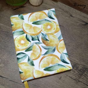 Текстилна подвързия/ дрешка за книга „ЛимончЕта“