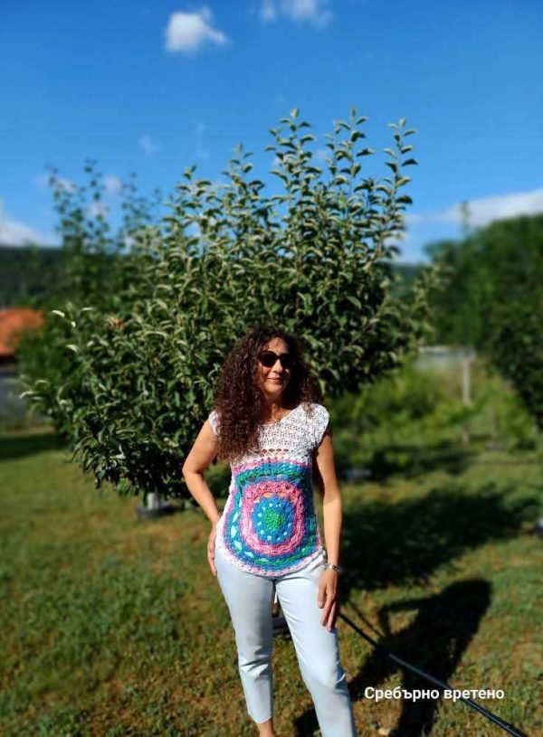 Лятна Блуза Цветна Мандала за вдъхновени момичета