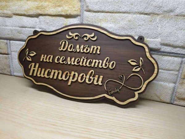 Индивидуални табели по поръчка с надпис ваш текст за врата персонализи