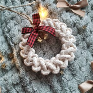 Коледни играчки за елха, Коледни венчета, Макраме играчки
