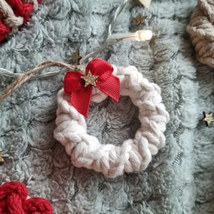 Коледни играчки за елха, Коледни венчета, Макраме играчки