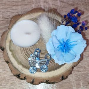 Дървена шайба с ароматизирана чаена свещ