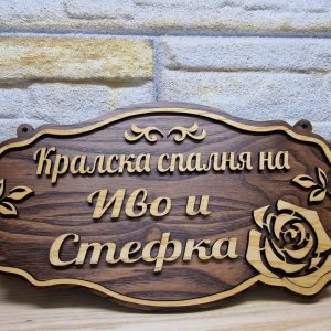 🌟Персонализирана табела с текст по избор имена, фамилия или всичко др