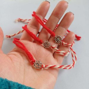 Мъжки мартеници за ръка с рул За късмет
