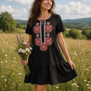 Рокля с богата бродерия