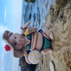 🐷🏖️ Ръчно плетена амигуруми прасенце ☀️ 🐷🏖️ Ръчно плетена амигуруми прасенце ☀️