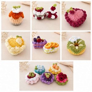 🧁🍓 Ръчно плетени амигуруми мини десерти 🩷 🧁🍓 Ръчно плетени амигуруми мини десерти 🩷