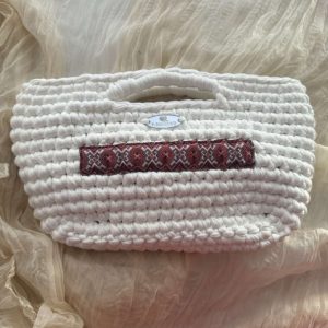 Плетена чанта с българска шевица