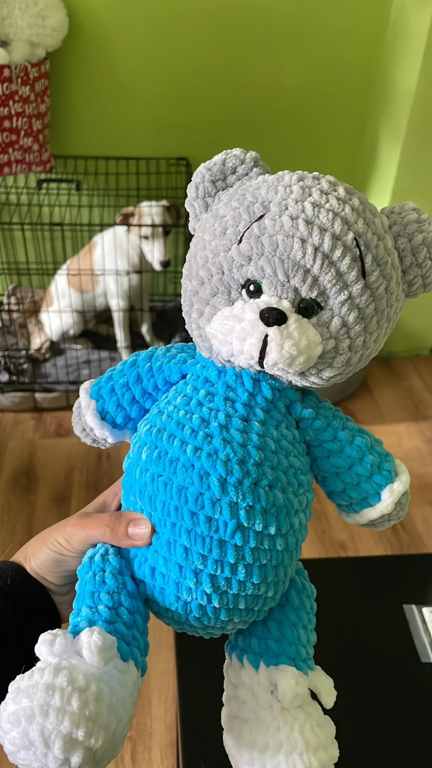 Ръчно плетено мече с пижама – пухкав приятел 🧸 Ръчно плетено мече с пижама – пухкав приятел 🧸