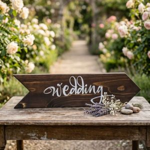Табела „Wedding“ – ръчно изработена дървена декорация Табела „Wedding“ – ръчно изработена дървена декорация