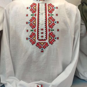 Мъжка риза от кенар с шевица „Разложка запеска“