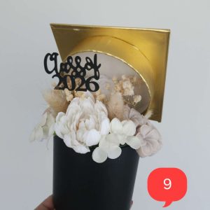 Кутия абитуриентска шапка мини номер 9
