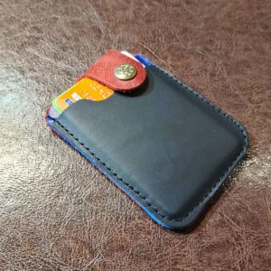 Минималистичен портфейл картодържател от естествена кожа