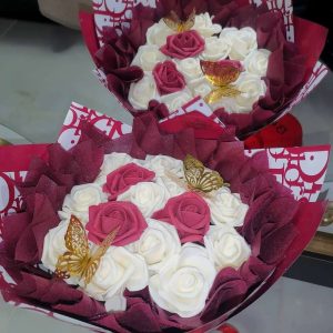 вечен букет от 12 рози